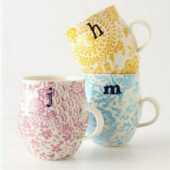 Anthropologie Other - ANTHROPOLOGIE / Homegrown Monogram Mug 'D' / EUC